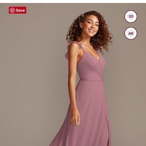 Davids Bridal Bridesmaid dress size 10 in color quartz, brand new never worn